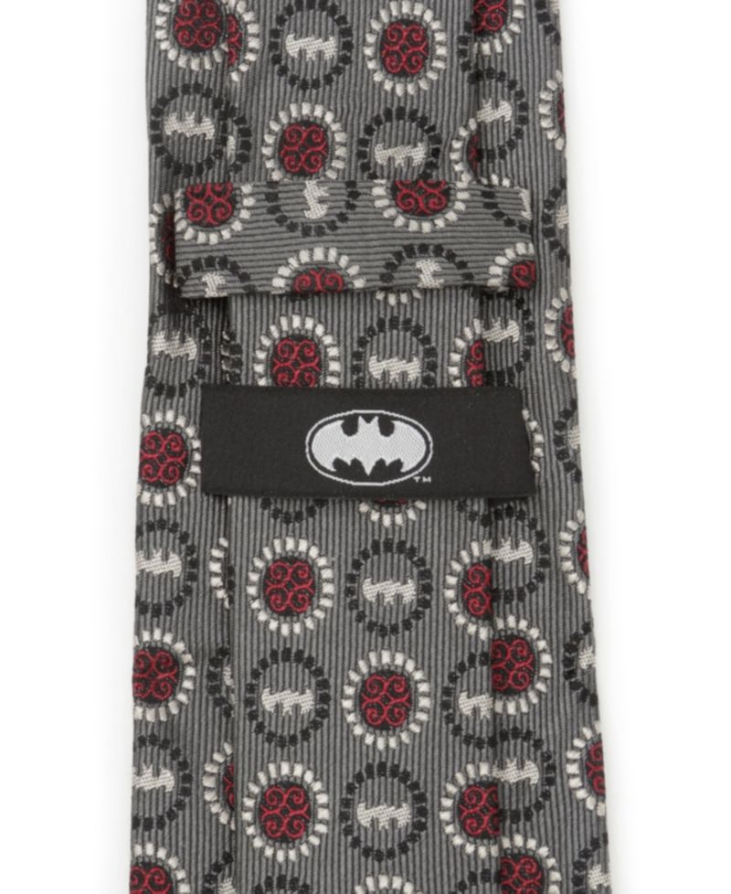 Men's Batman Medallion Symbol Silk Tie