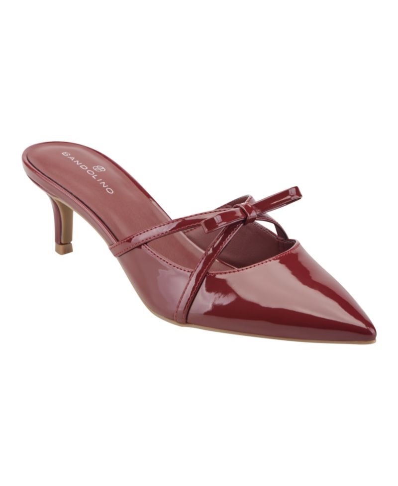 Women's Mokita Crisscross Bow Kitten Heel Pumps
