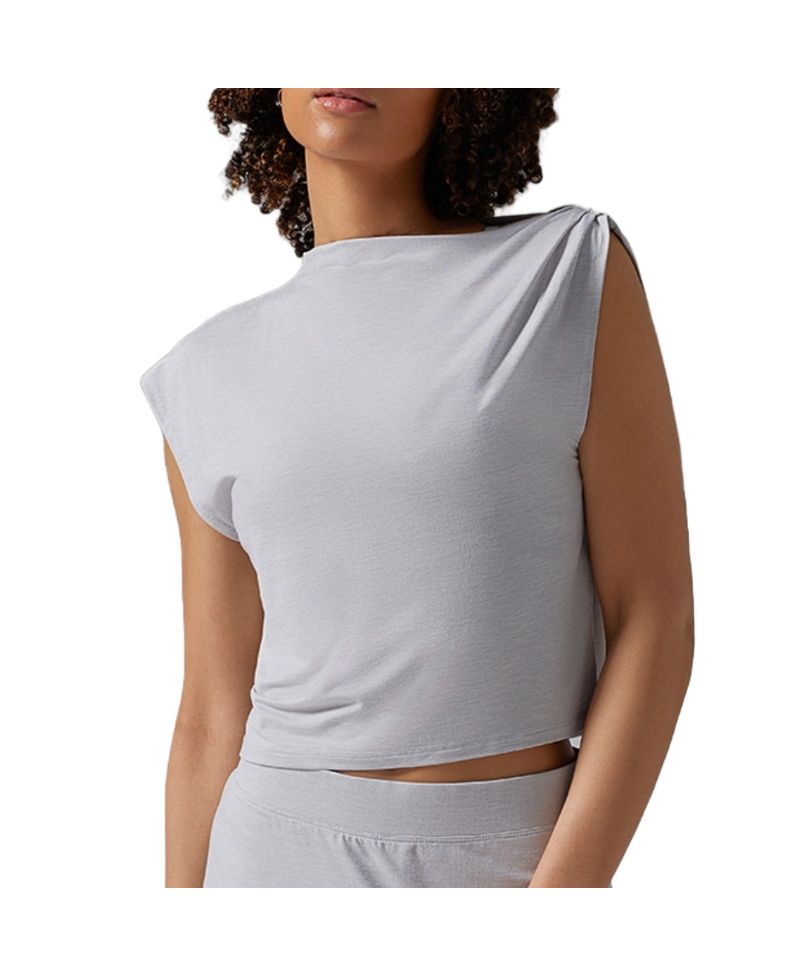 Women's Brushed Tec Knit Asymmetrical Tee