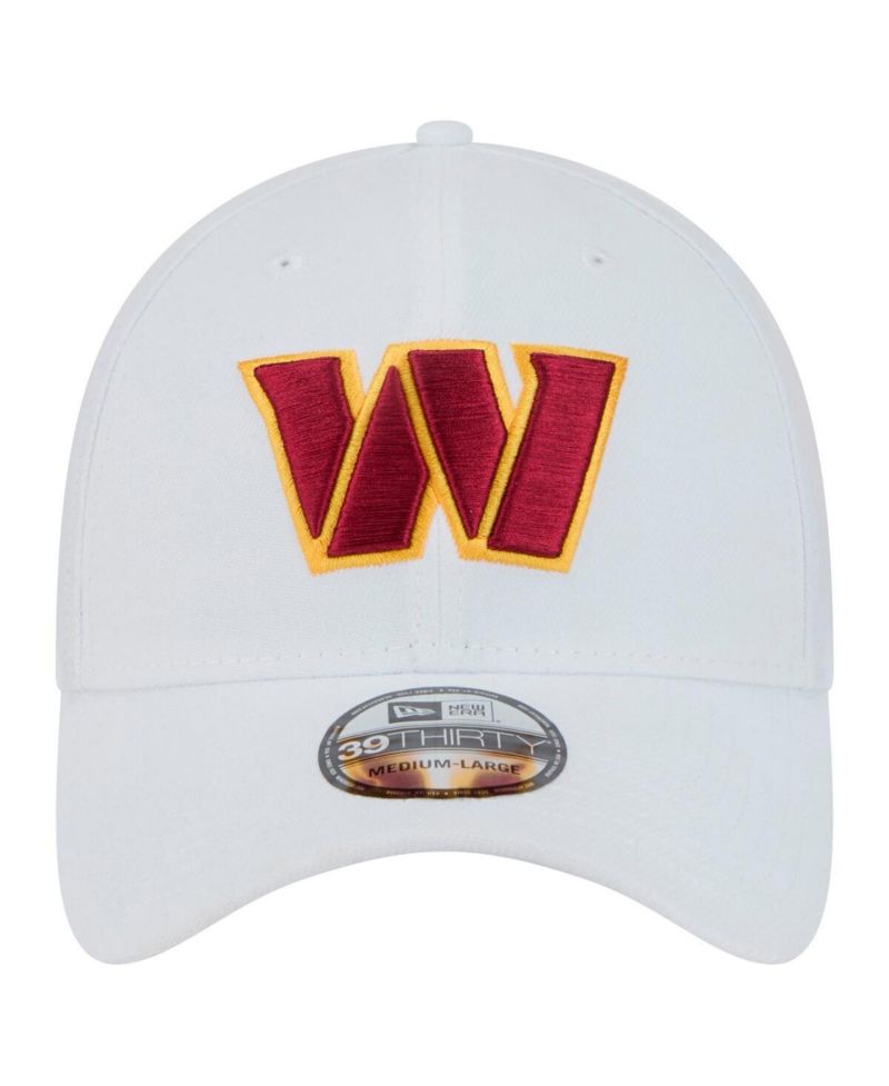 Men's White Washington Commanders Main 39THIRTY Flex Hat