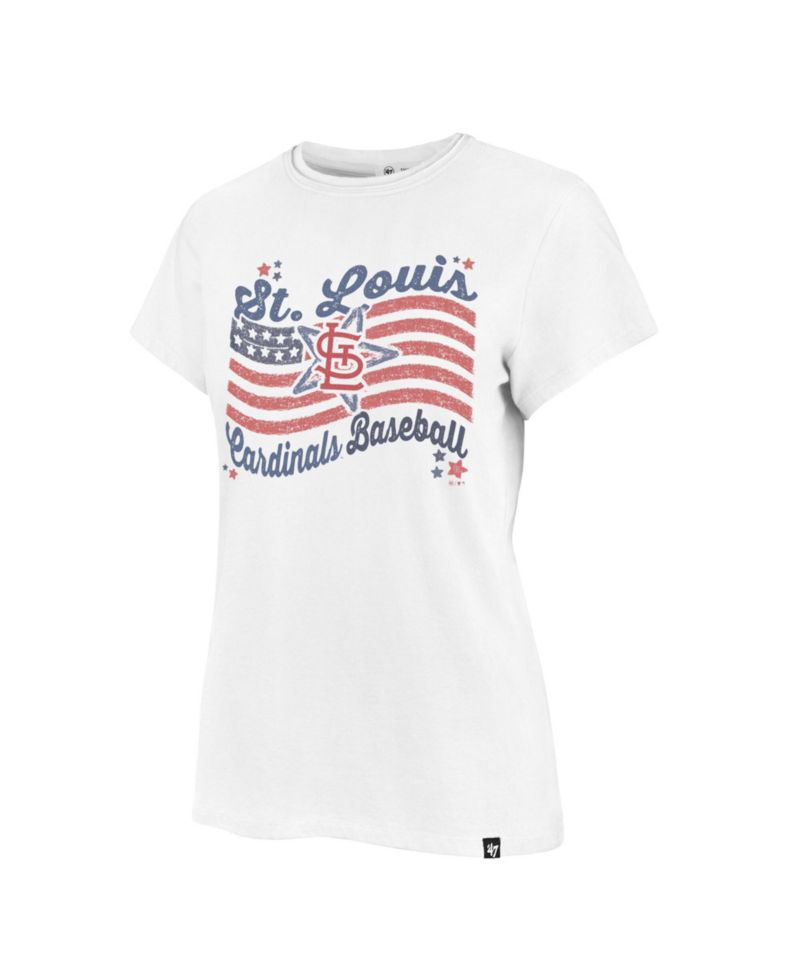 Women's St. Louis Cardinals Frankie Americana Distressed T-Shirt