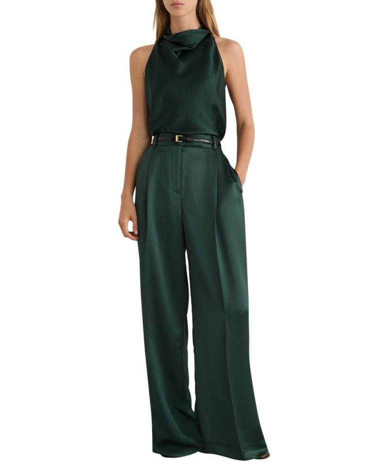 Women's Zadie Wide Leg Satin Pants