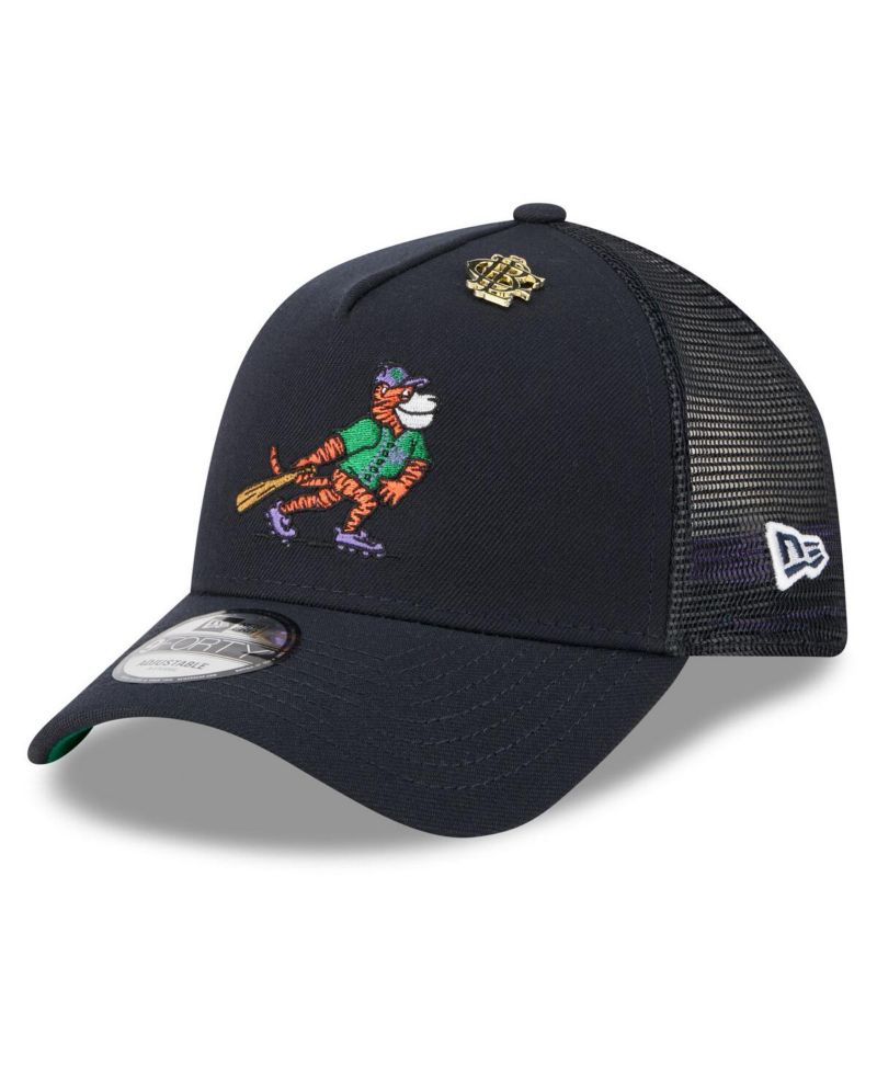 Men's Navy Detroit Tigers 2025 Big League Chew A-Frame 9FORTY Adjustable Trucker Hat