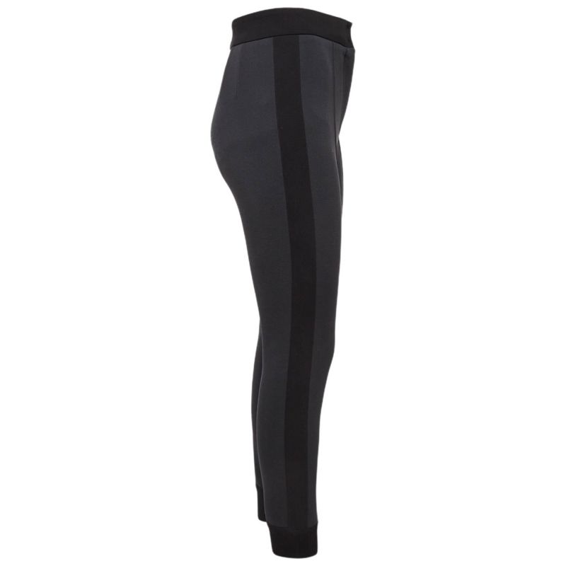 Women's Grey Side Stripe Nylon Knit Joggers S
