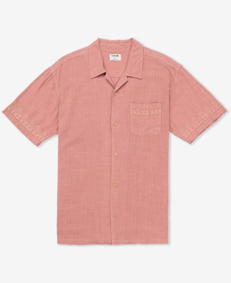 Men's Laguna Camp Embroidered Short Sleeve Shirt