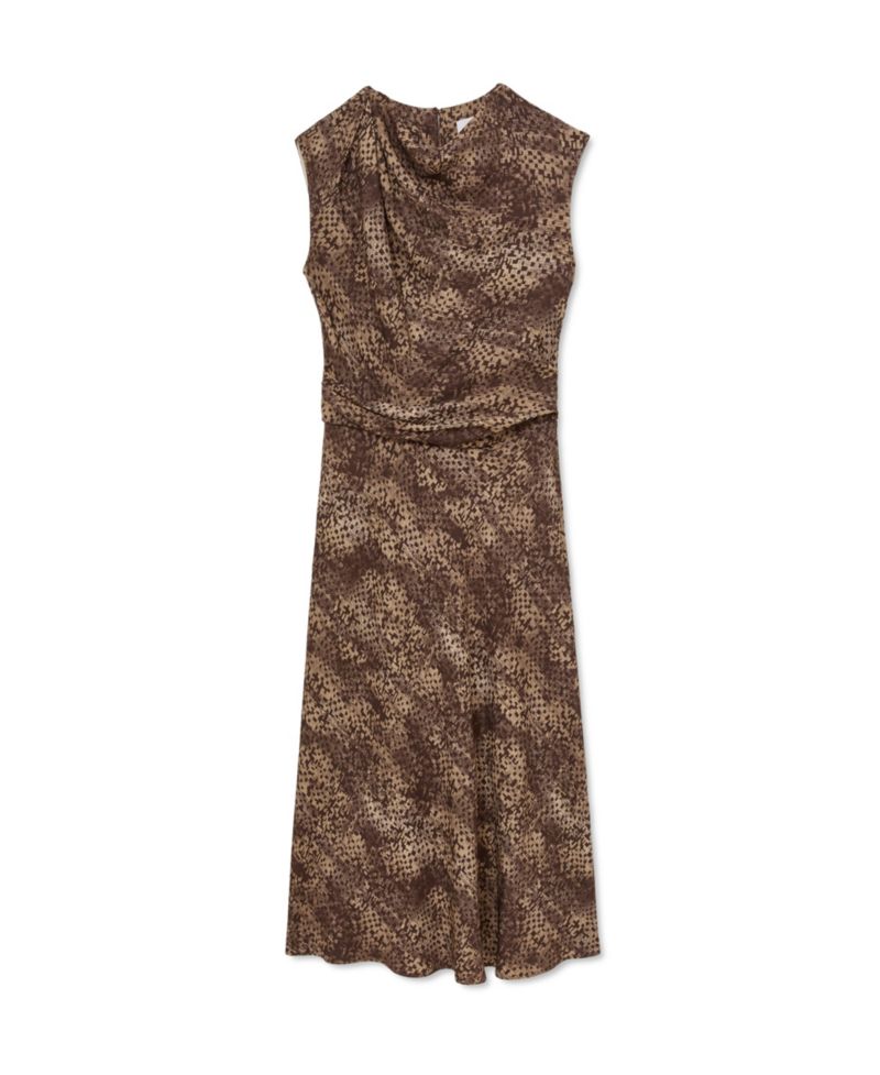 Women's Camie Cowl-Neckline A-Line Midi Dress