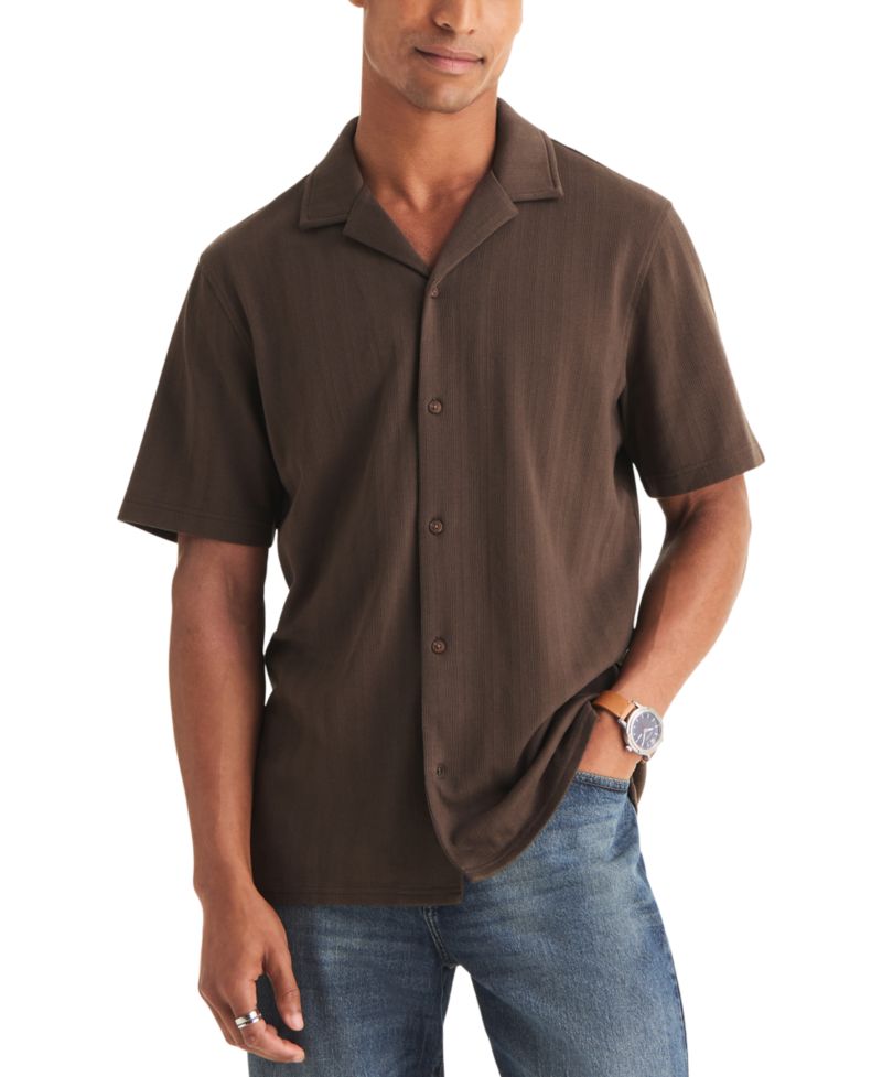 Men's Jacquard Regular-Fit Shirt