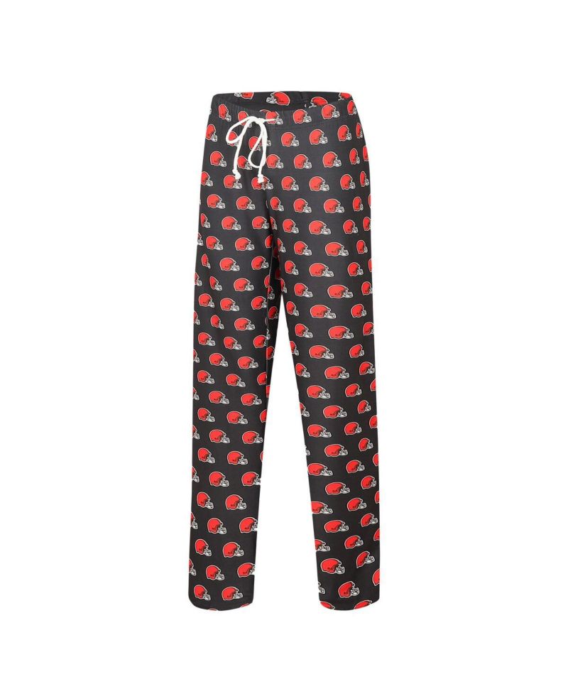 Women's Brown Cleveland Browns Gauge Allover Print Sleep Pants