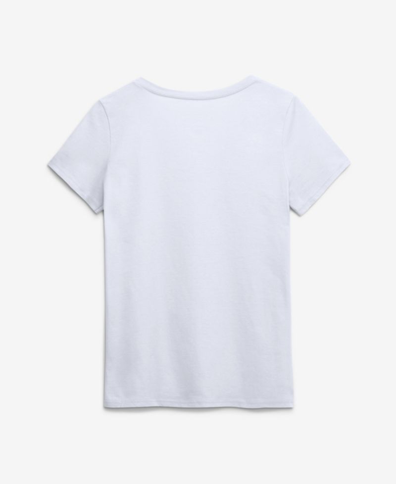 Women's Los Angeles Chargers Primary Logo V-Neck Screen Print Graphics T-Shirt