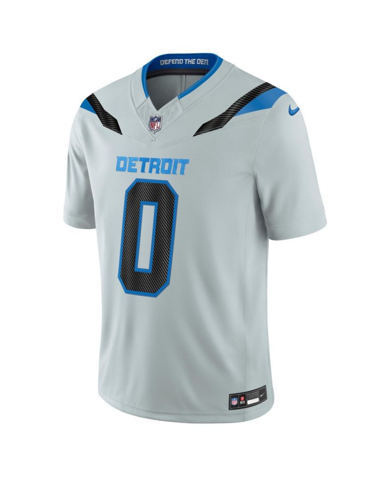 Men's Jahmyr Gibbs Silver Detroit Lions 2026 Rivalries Collection Vapor F.U.S.E Stitched Limited Jersey