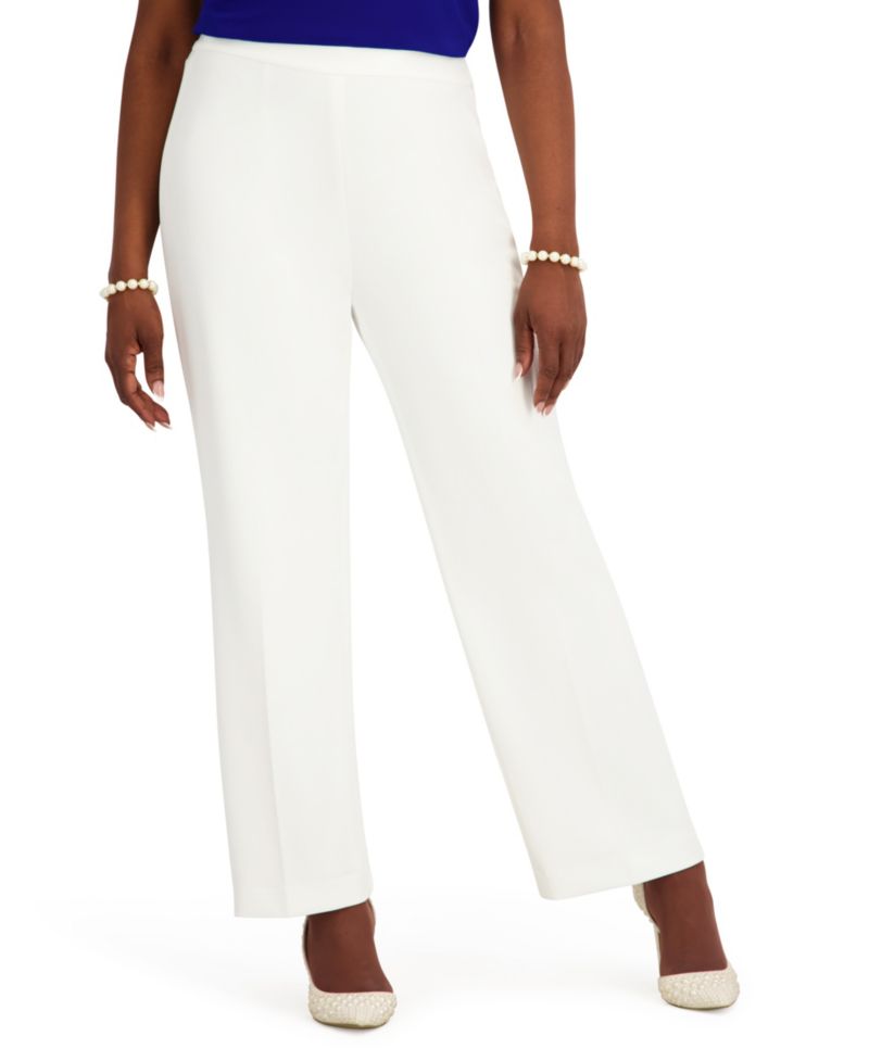 Women's Elasticized Back Wide-Leg Pants
