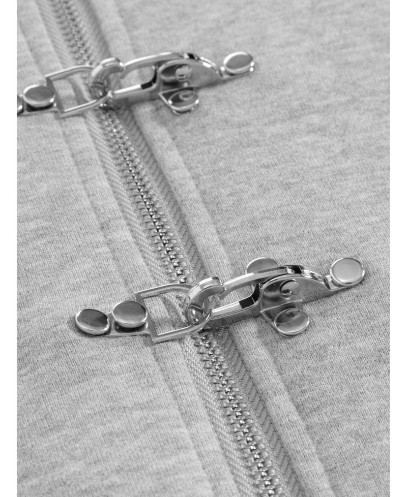 Men's Boxy Metal Toggle Zip Up Hoodie