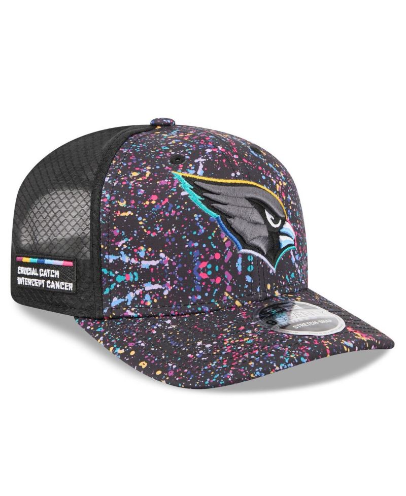 Men's Black Arizona Cardinals 2025 NFL Crucial Catch 9SEVENTY Adjustable Hat