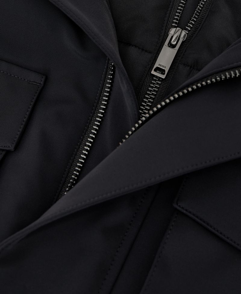 Men's Glick Hooded Removable Gilet Four-Pocket Jacket