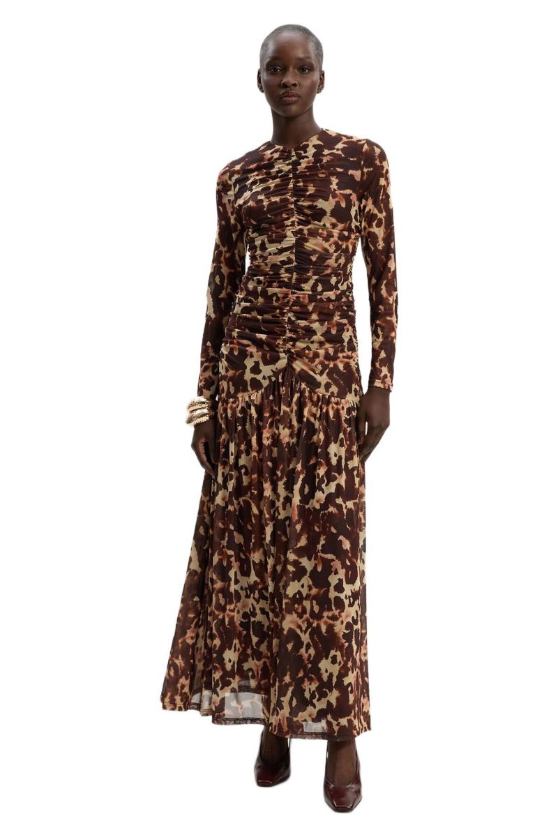 Women's Sculpted Ruched Maxi Dress