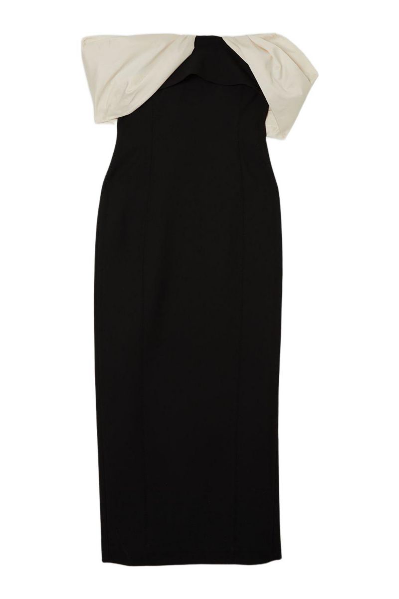 Women's Tailored Taffeta Sleeve Maxi Dress