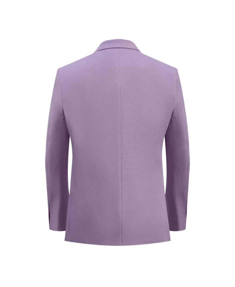Boys Lavender Slim Fit Clasic Blazer