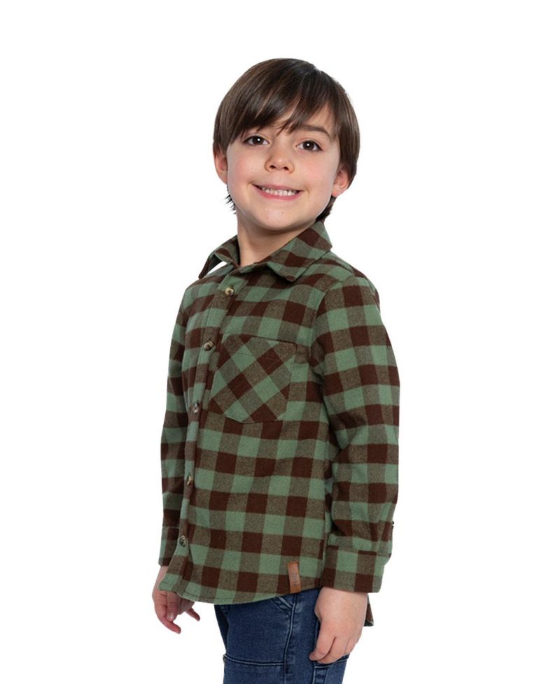 Boys' (6-12) Brushed Flannel Shirt