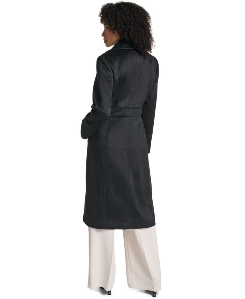 Women's Long Wool-Blend Toggle Coat