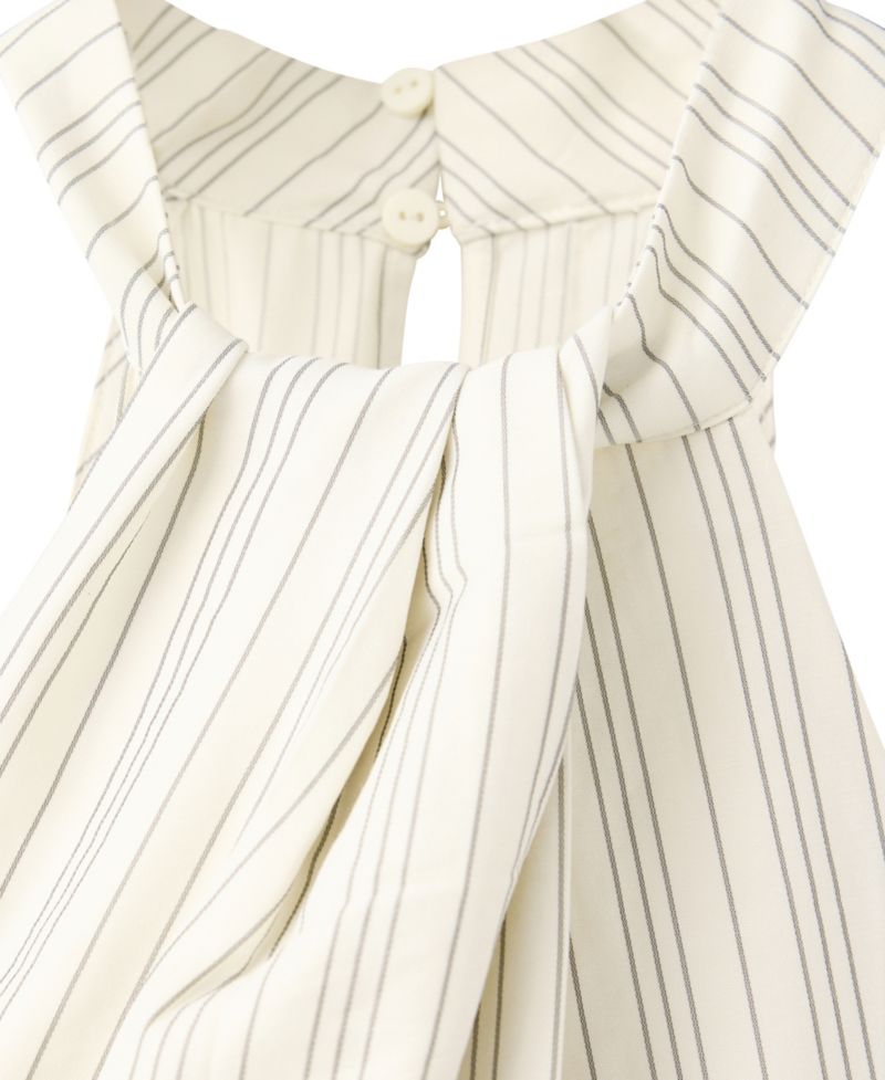 Women's Striped Wide-Leg Halter Jumpsuit