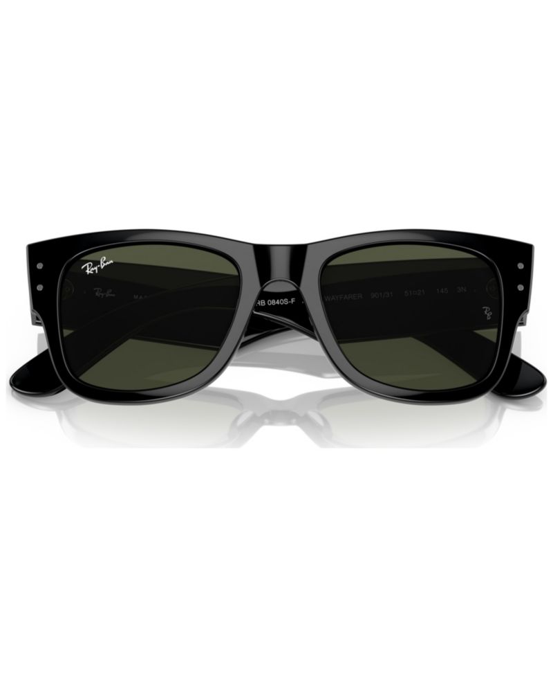Unisex Mega Wayfarer Low Bridge Fit Sunglasses RB0840SF