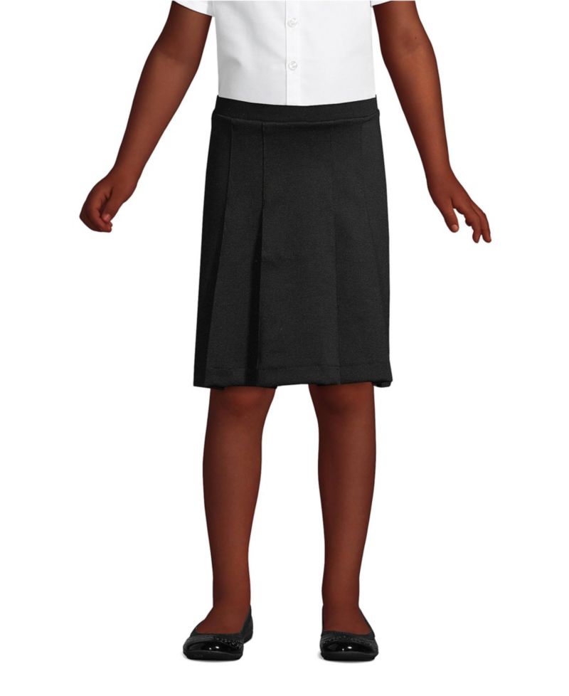 Little Girls Ponte Pleat Skirt Top of Knee