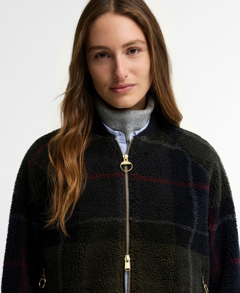 Women's Kirklees Tartan Jacquard Half-Zip Fleece Jacket