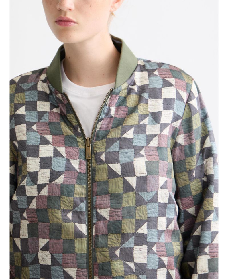 Women's Reversible Quilted Bomber