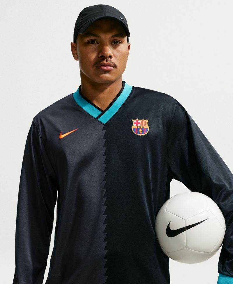 Men's Black Barcelona 2026/27 Third Energy Dri-FIT Long Sleeve Lifestyle Jersey