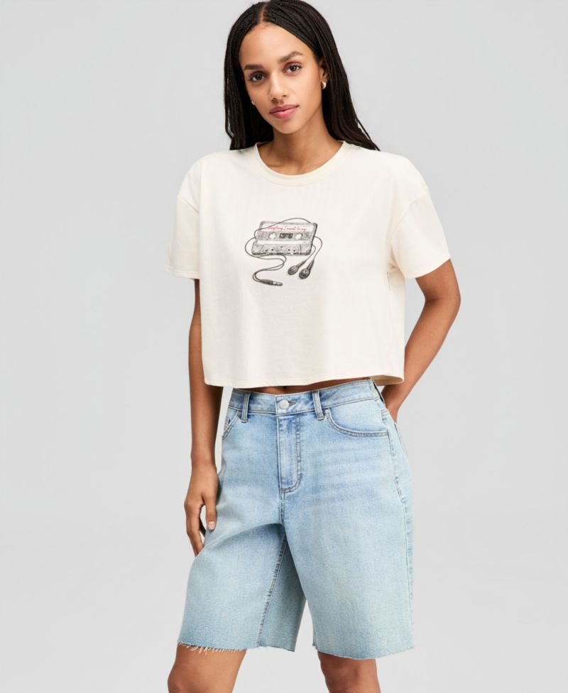 Women's Cassette Tape Graphic T-Shirt