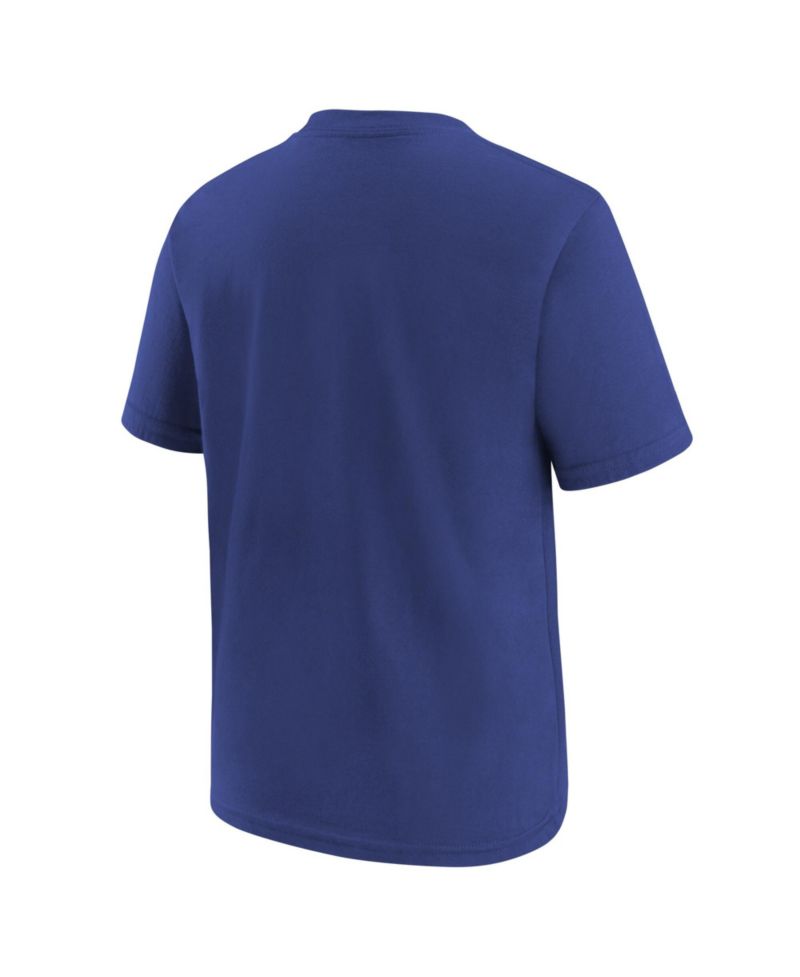 Big Boys and Girls Royal Los Angeles Dodgers Large Logo T-Shirt