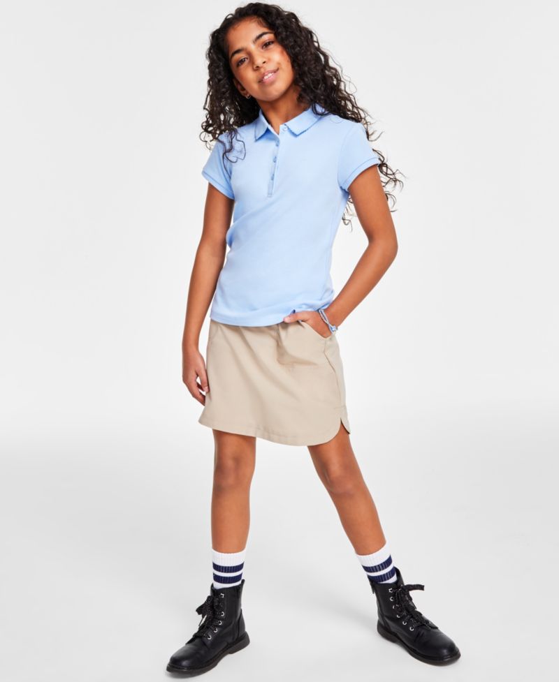 Big Girls Uniform Short Sleeve Polo Shirt