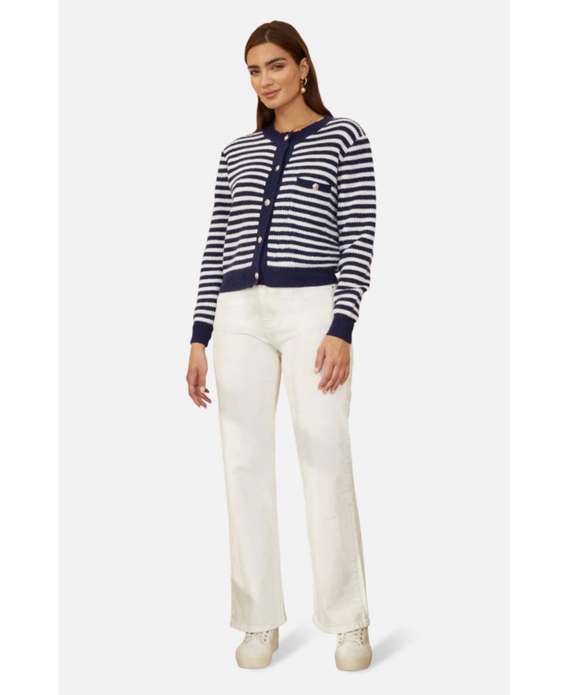 Women's Long Sleeve Knit Relaxed Fit Cardigan