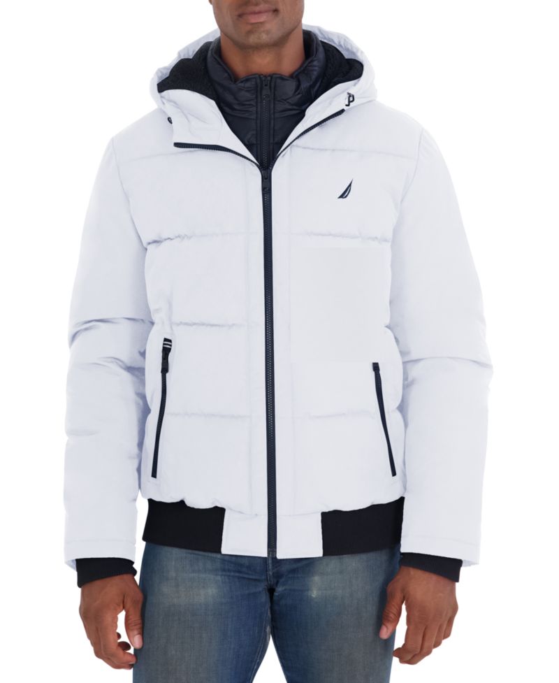 Men's Mix-Quilted Bomber Jacket