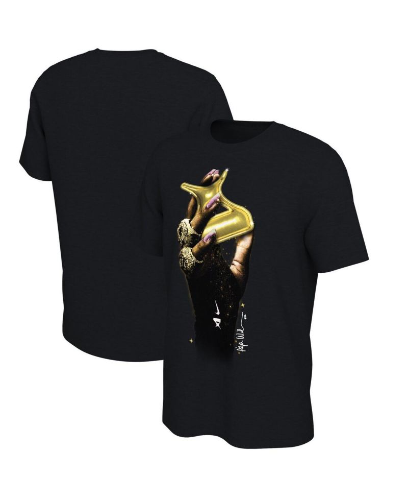 Men's and Women's A'ja Wilson Black Las Vegas Aces WNBA Summit Player T-Shirt
