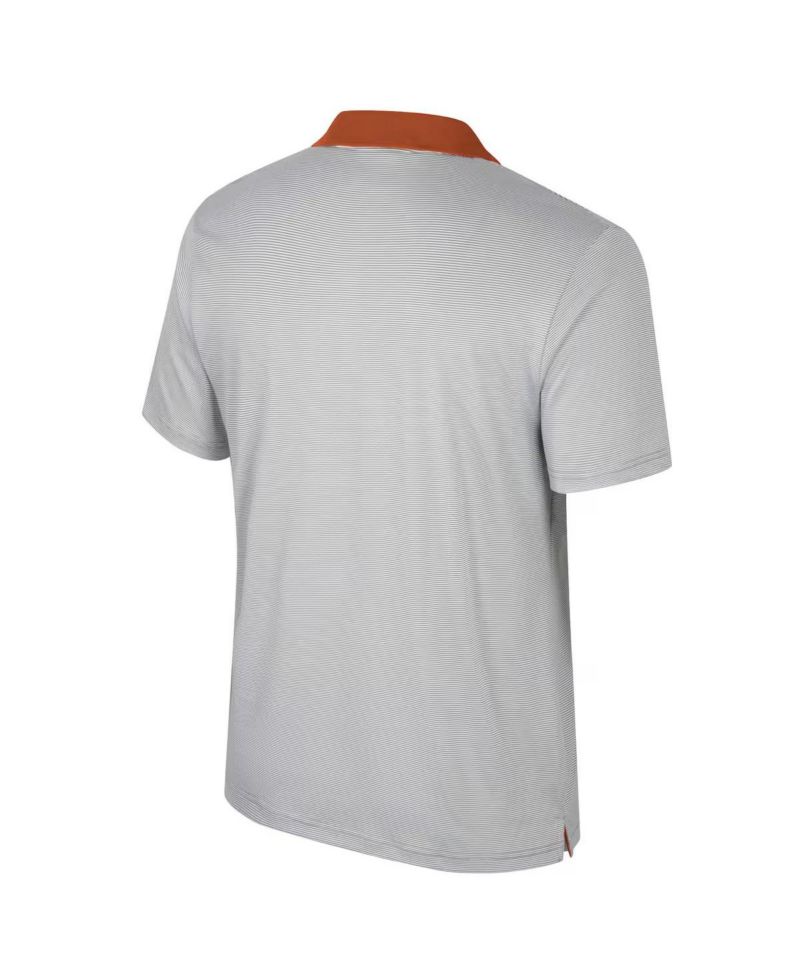 Men's Gray Texas Longhorns Big & Tall Tuck Striped Polo