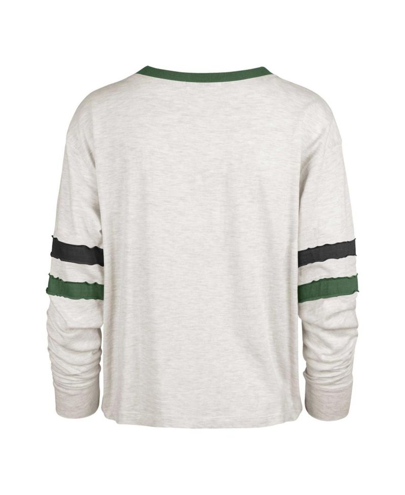 Women's Oatmeal Michigan State Spartans Vault All Class Lena Long Sleeve T-Shirt