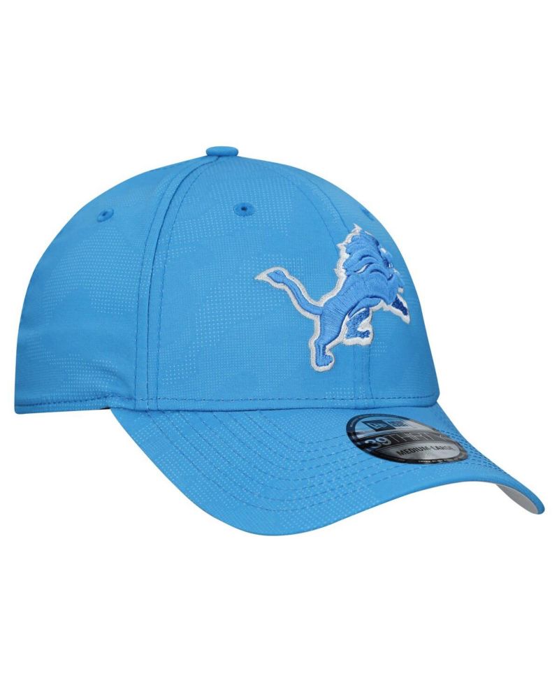Men's Blue Detroit Lions Tonal Camo 39THIRTY Stretch Fit Hat