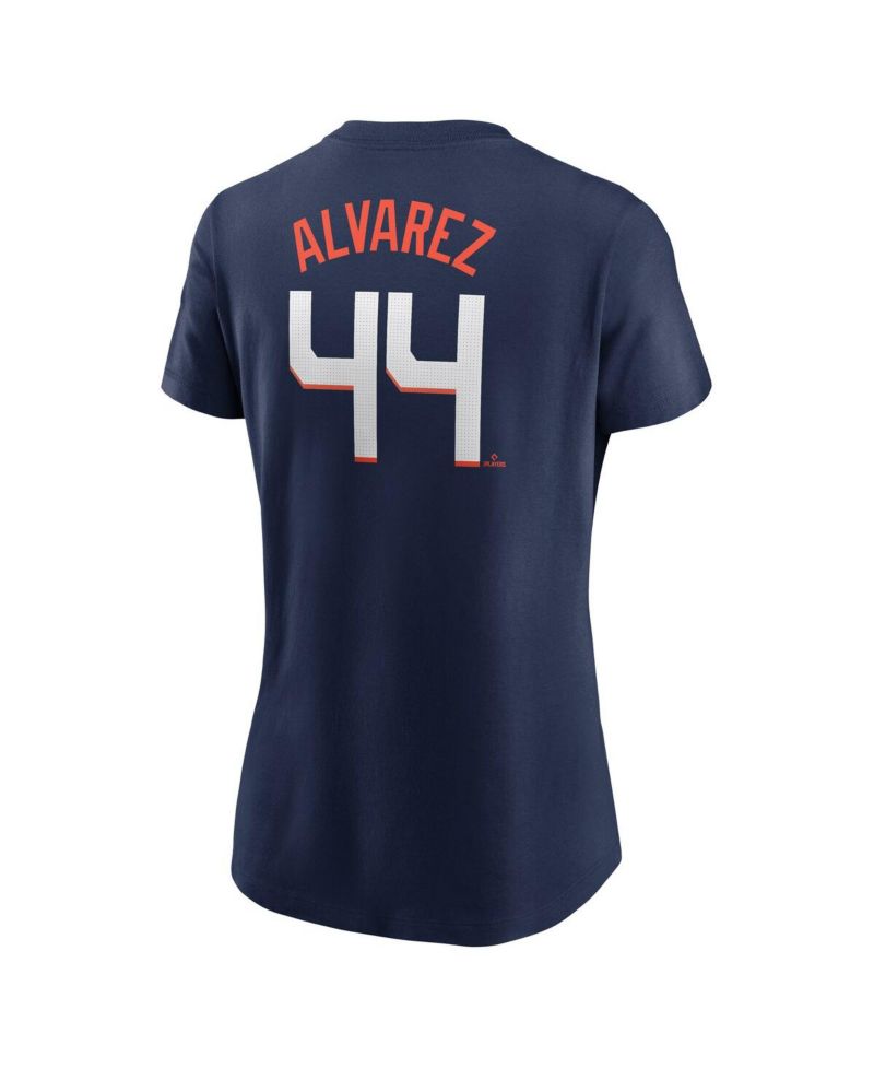 Women's Yordan Alvarez Navy Houston Astros 2025 City Connect Fuse Name & Number T-Shirt
