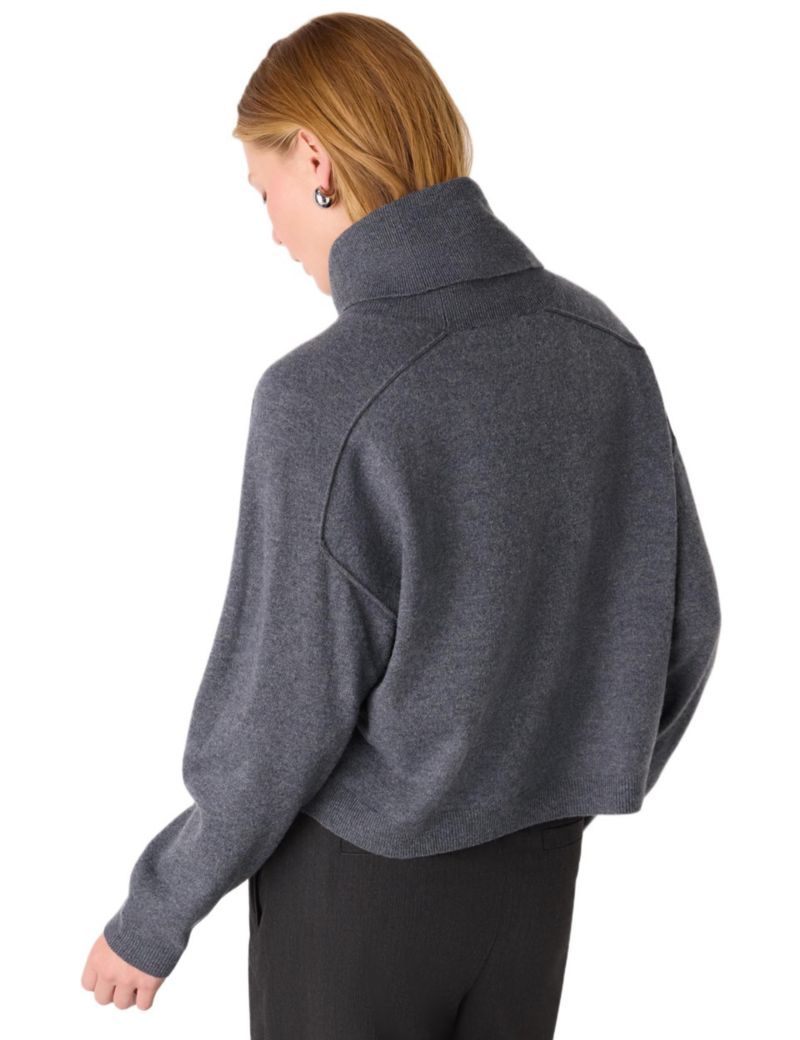 Women's Wool Cowl Neck Knit Sweater