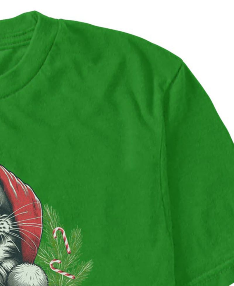 Men's Merry Hissmas Graphic Cotton-Blend T-Shirt