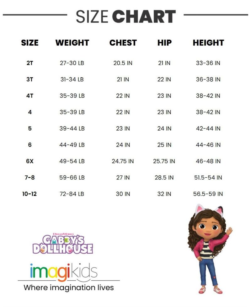 Little Girls Dreamworks Gabbys Dollhouse Pandy Paws Zip Up Fleece Hoodie Graphic T-Shirt and Leggings 3 Piece Outfit Set Toddler|Child