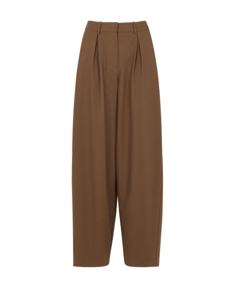 Women's Wool Blend Barrel Pants