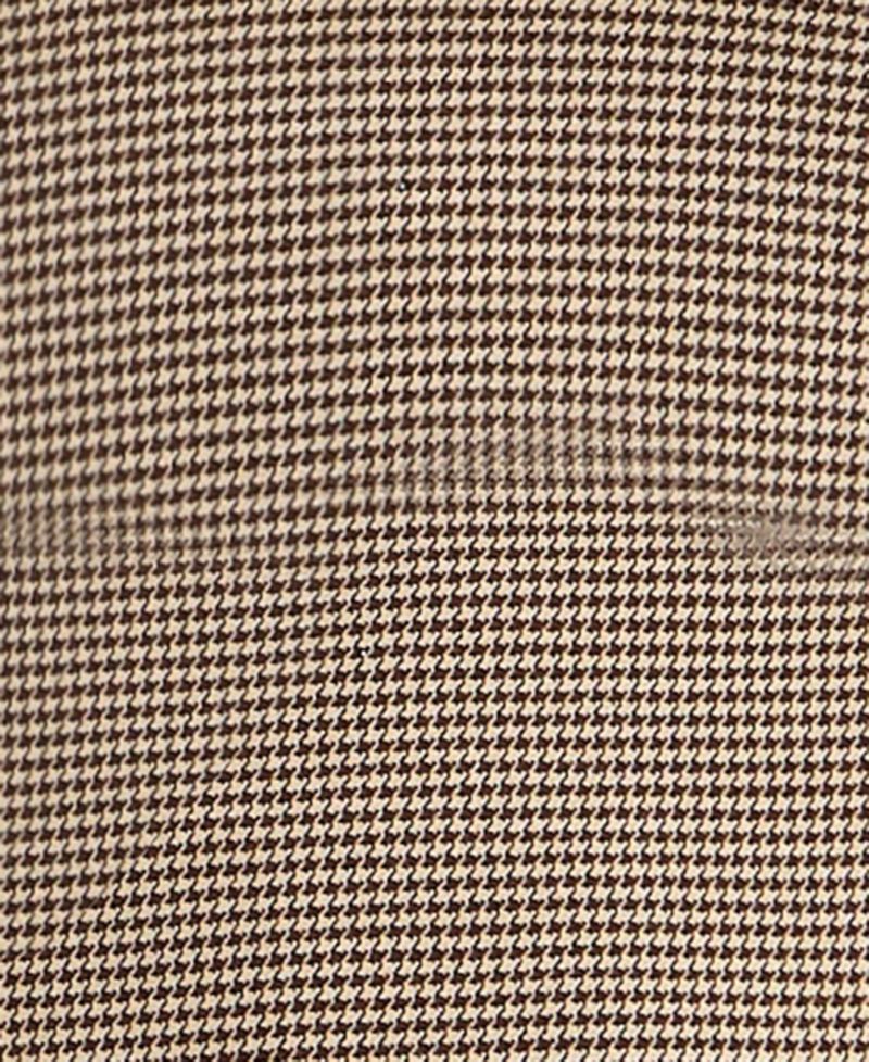 Juniors' Houndstooth Boat Neck Tiered Skirt Mini Dress