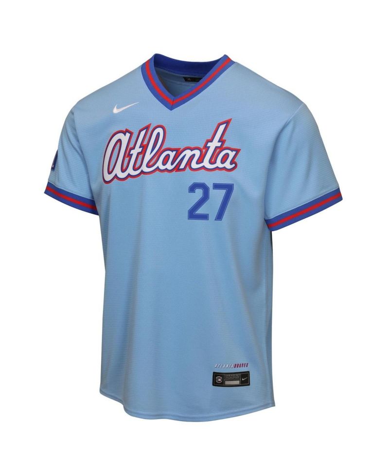 Big Boys and Girls Austin Riley Light Blue Atlanta Braves 2026 City Connect Stadium Jersey
