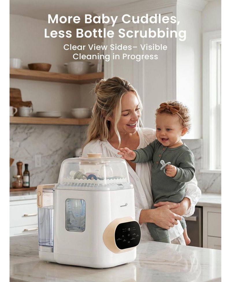 EaseClean 4-in-1 Automatic Bottle Washer and Sterilizer