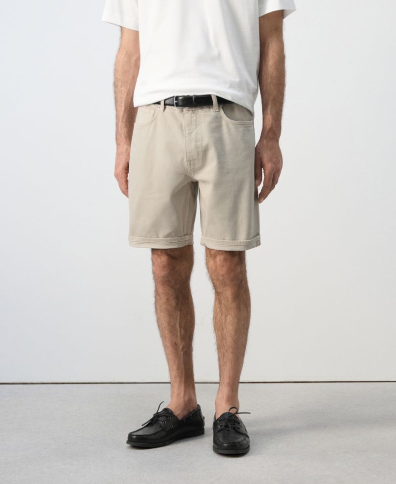 Men's Slim-Fit Denim 9.45" Bermuda Shorts