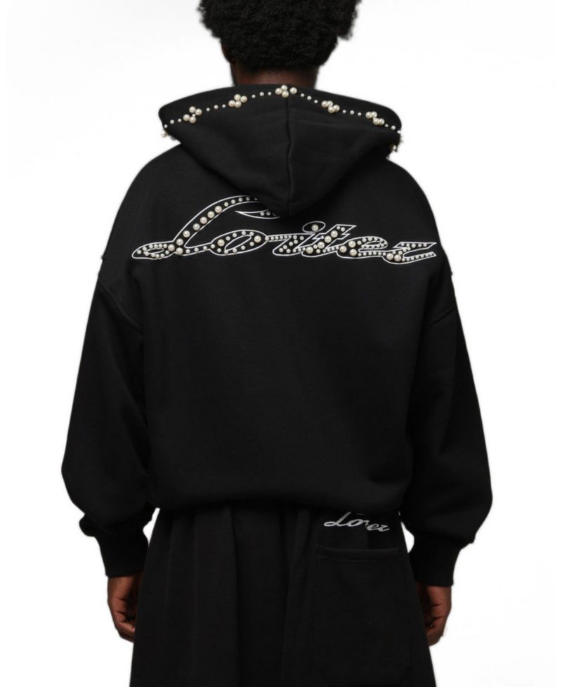 Men's Oversized Graphic Full-Zip Hoodie