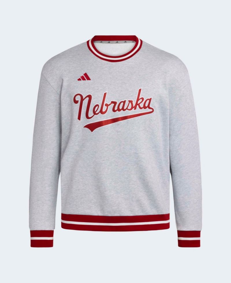 Men's Gray Nebraska Huskers Dugout Collection Sweatshirt