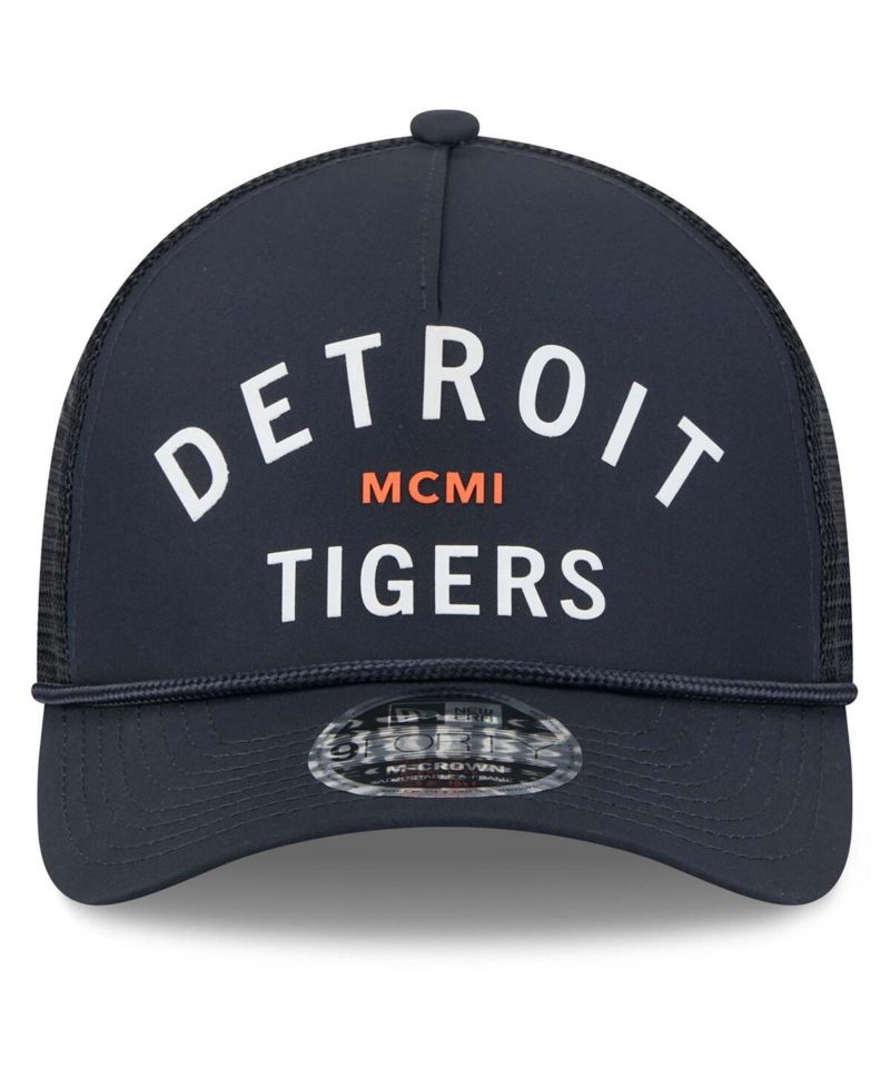 Men's Navy Detroit Tigers Minimalist 9FORTY A-Frame Adjustable Hat